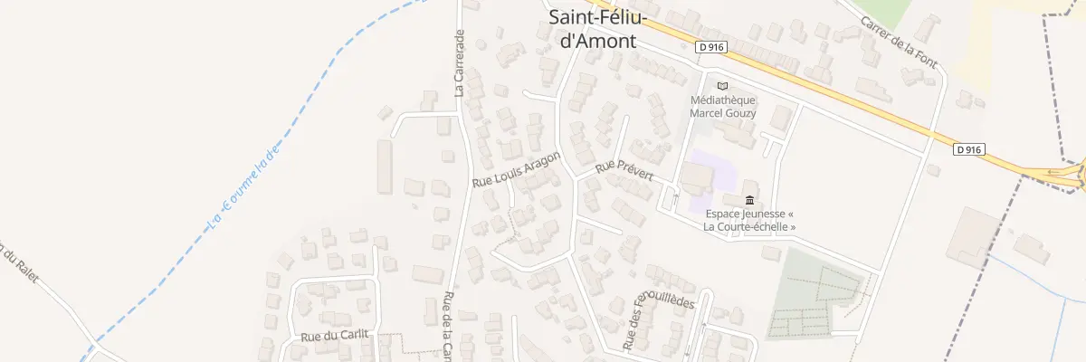 Plan du 2 Rue Louis Aragon à Saint-Féliu-d’Amont