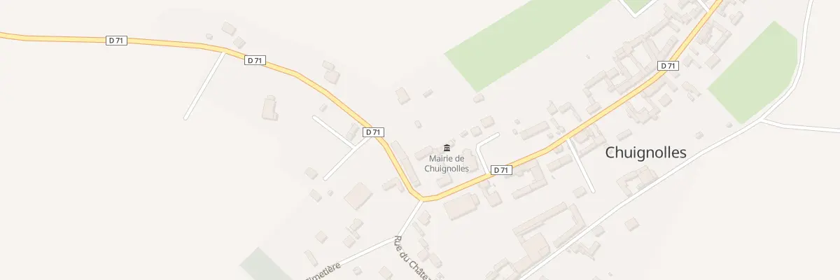Plan du 1 Gr Grande Rue à Chuignolles