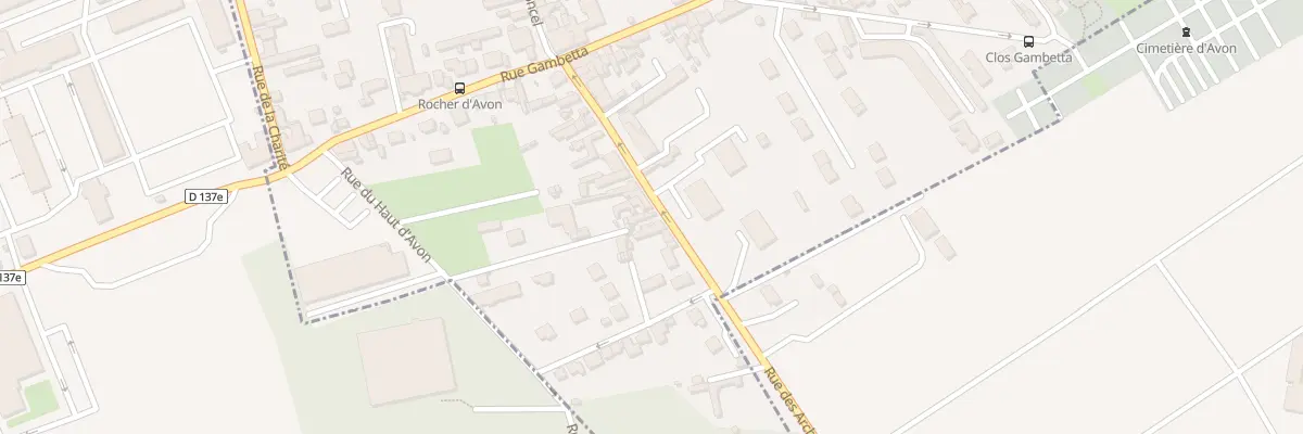 Plan du 20 Rue du Rocher à Avon