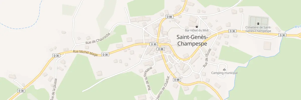Plan du 61 Saint Genes Champespe à Saint-Genès-Champespe