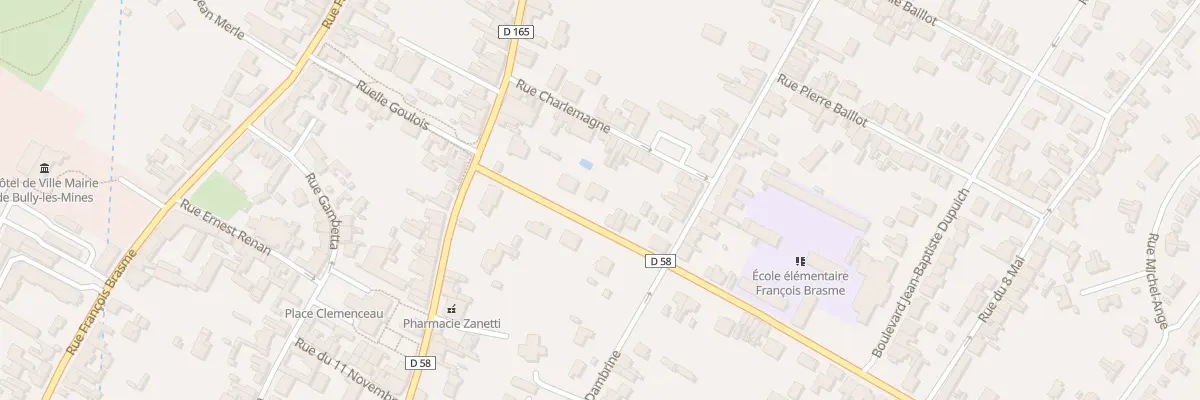 Plan du 7 Rue Edmond Debeaumont à Bully-les-Mines