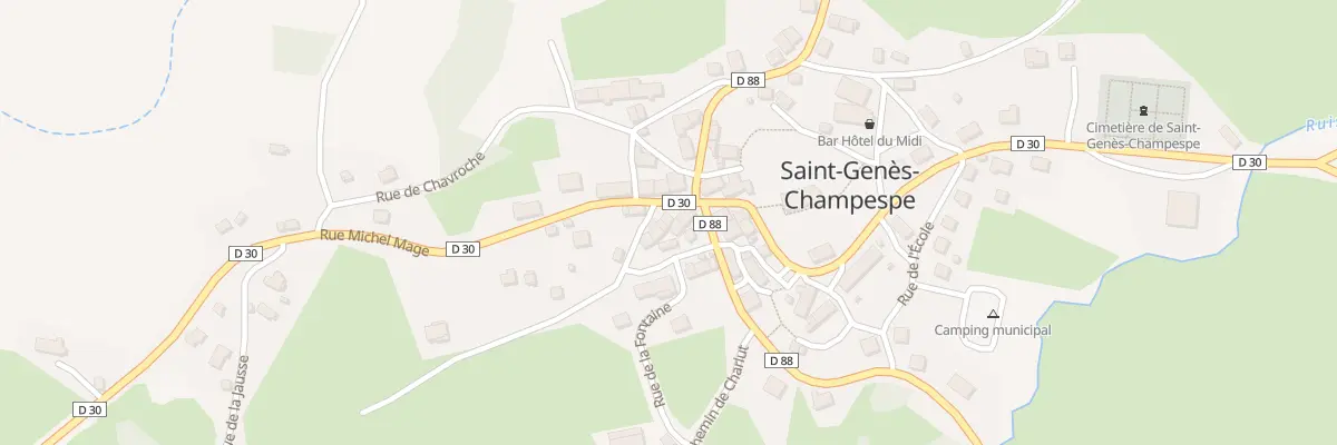 Plan du 60 Saint Genes Champespe à Saint-Genès-Champespe