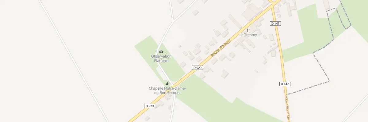 Plan du 268 Rte d’Albert à Pozières