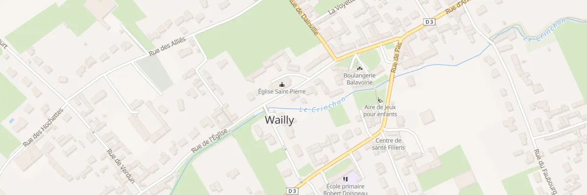 Plan du 13 Rue de l’Eglise à Wailly