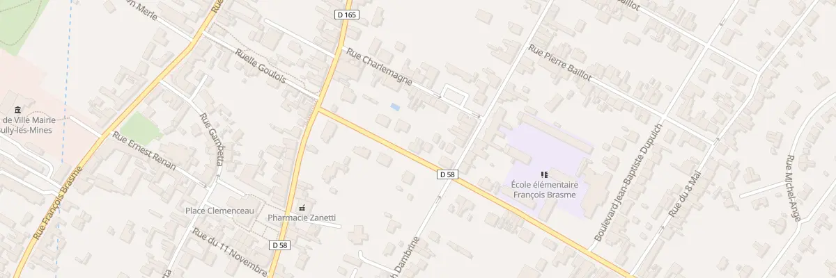 Plan du 9 Rue Edmond Debeaumont à Bully-les-Mines