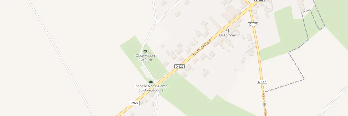 Plan du 246 Rte d’Albert à Pozières