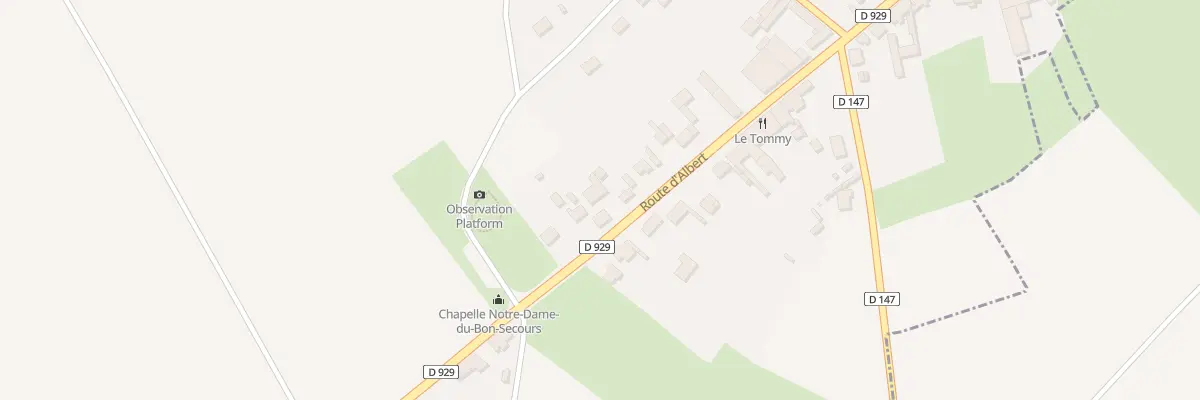 Plan du 228 Rte d’Albert à Pozières