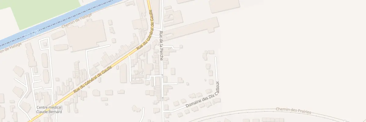 Plan du 9 Rue de la Perche à La Gorgue