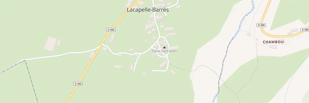 Plan du 3 Carre de l’Eglise à Lacapelle-Barrès