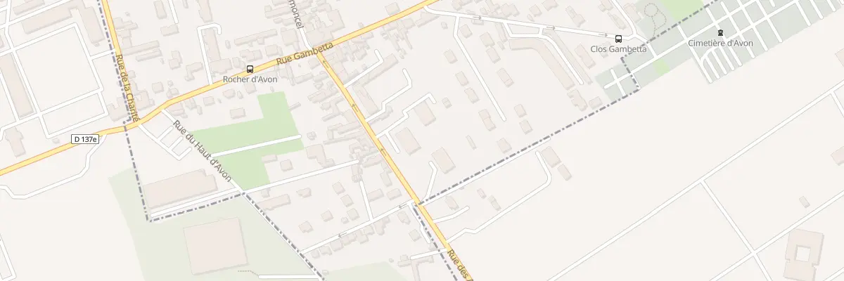 Plan du 9 Rue du Rocher à Avon