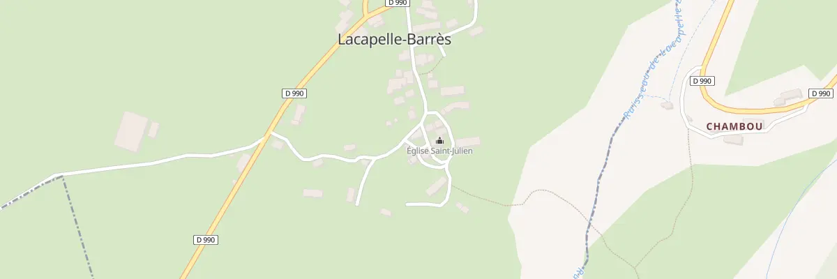Plan du 1 Carre de l’Eglise à Lacapelle-Barrès