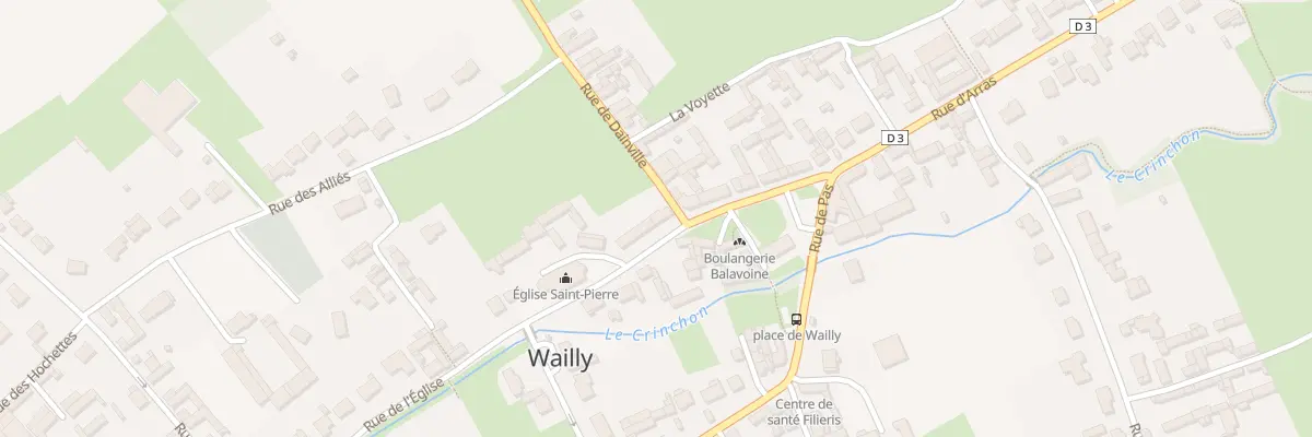 Plan du 16 Rue de l’Eglise à Wailly