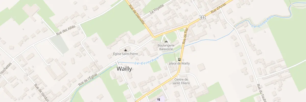 Plan du 7 Rue de l’Eglise à Wailly