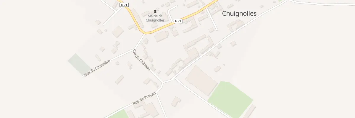 Plan du 7 Rue de Montillon à Chuignolles