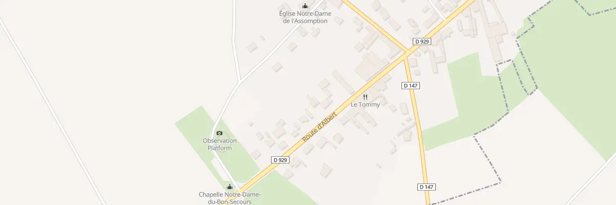 Plan du 158 Rte d’Albert à Pozières
