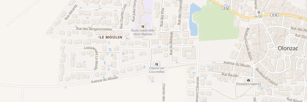Plan du 5408F Av du Moulin à Olonzac
