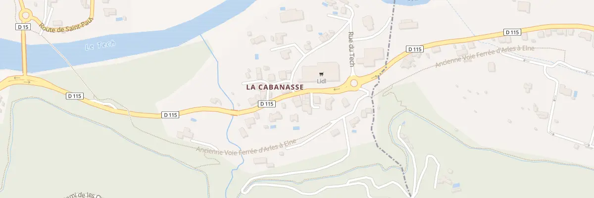 Plan du 10 Rte de Ceret à Reynès