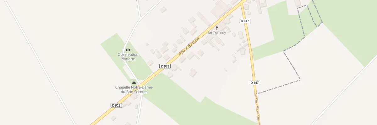 Plan du 205 Rte d’Albert à Pozières
