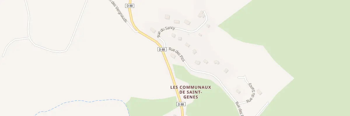 Plan du 5123 Les Communaux de Saint Gen à Saint-Genès-Champespe