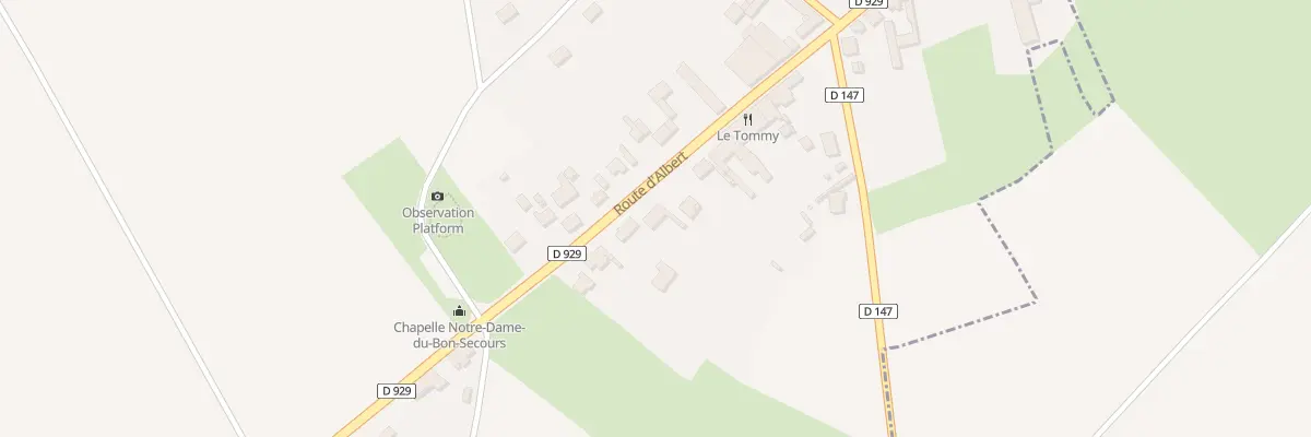 Plan du 189 Rte d’Albert à Pozières