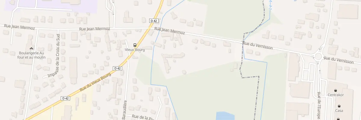 Plan du 23 Rue Jean Mermoz à Villemandeur