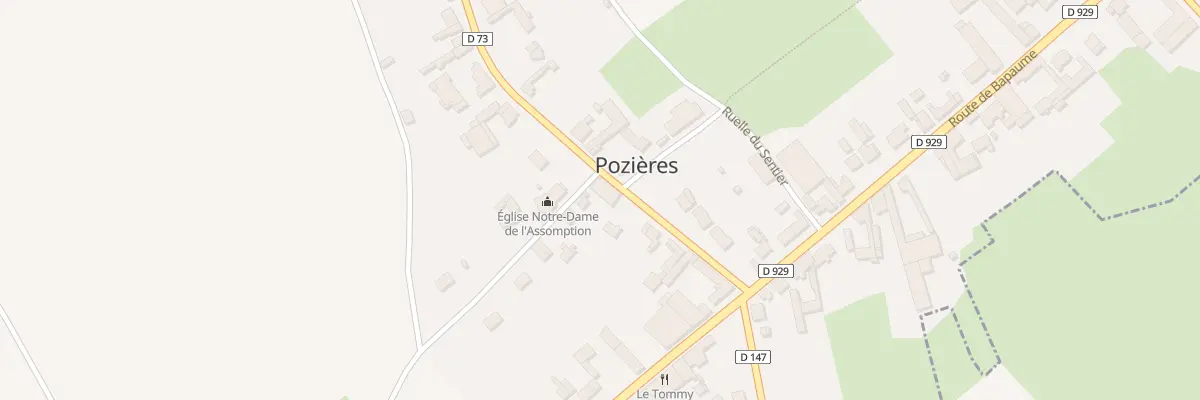 Plan du 135 Rue de l’Eglise à Pozières