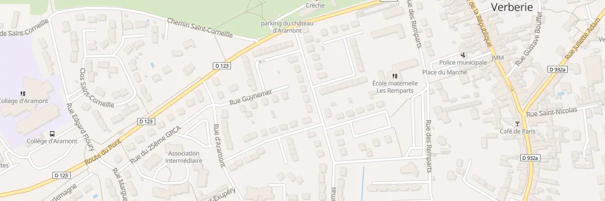Plan du 8 Rue du Mal Leclerc à Verberie