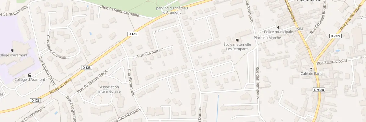Plan du 10 Rue du Mal Leclerc à Verberie
