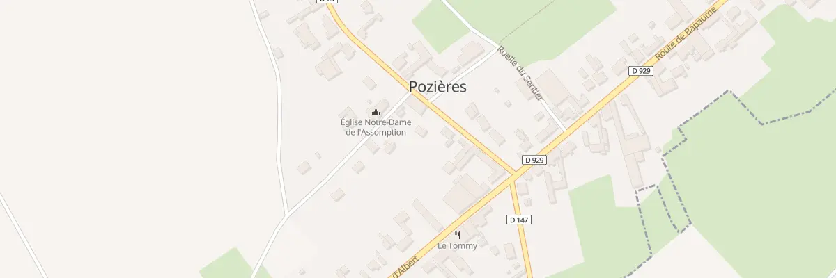 Plan du 113 Rue de l’Eglise à Pozières