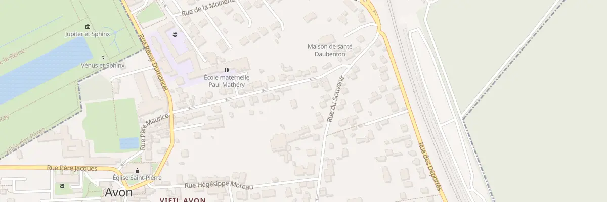 Plan du 8 Rue du Souvenir à Avon