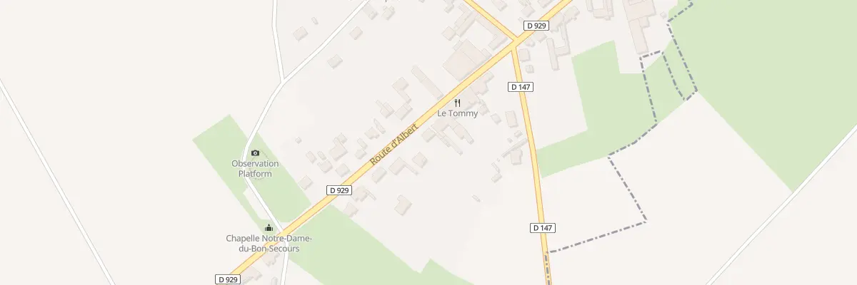 Plan du 139 Rte d’Albert à Pozières