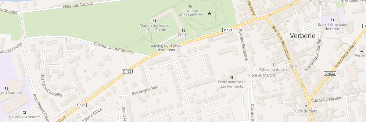 Plan du 5 Rue du Mal Leclerc à Verberie