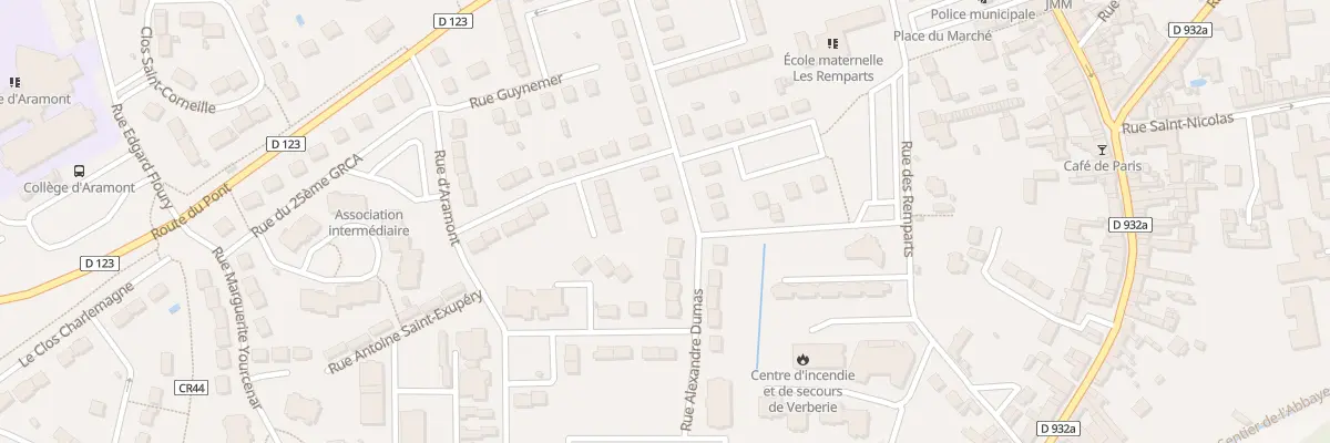 Plan du 14 Rue du Mal Leclerc à Verberie
