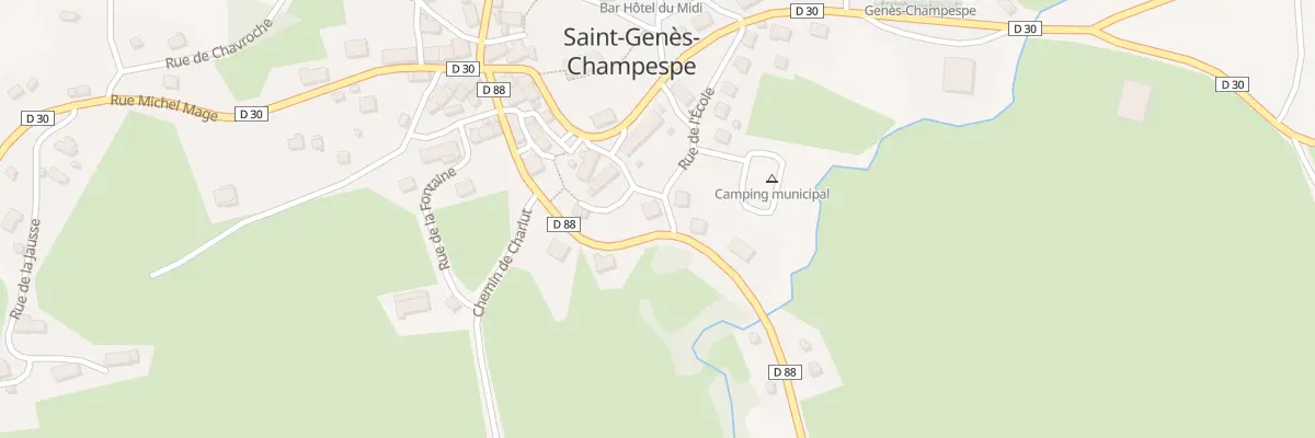 Plan du 40 Saint Genes Champespe à Saint-Genès-Champespe