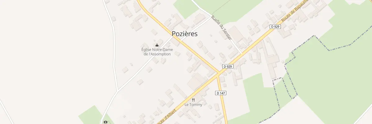 Plan du 81 Rue de l’Eglise à Pozières
