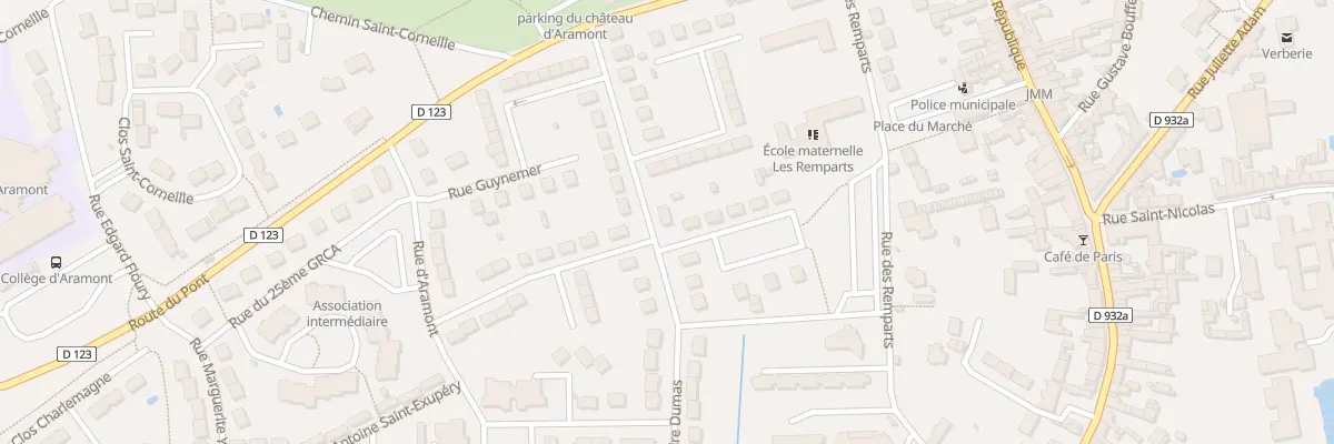 Plan du 11 Rue du Mal Leclerc à Verberie
