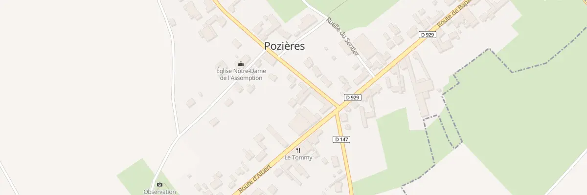 Plan du 61 Rue de l’Eglise à Pozières