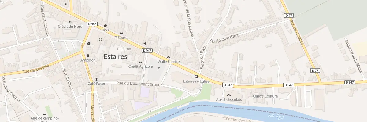 Plan du 77 Rue du General de Gaulle à Estaires