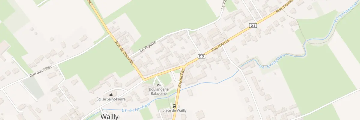 Plan du 1 Rue d’Arras à Wailly