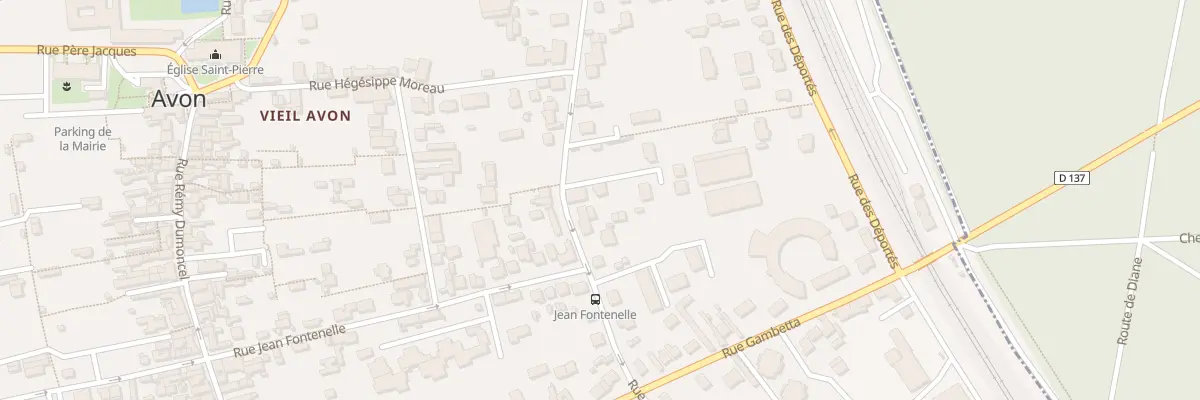 Plan du 43B Rue du Souvenir à Avon