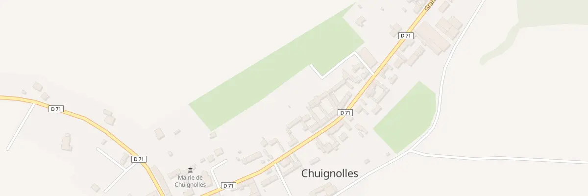 Plan du 25 Gr Grande Rue à Chuignolles