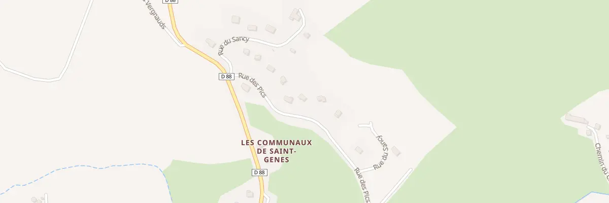 Plan du 5001 Les Communaux de Saint Gen à Saint-Genès-Champespe