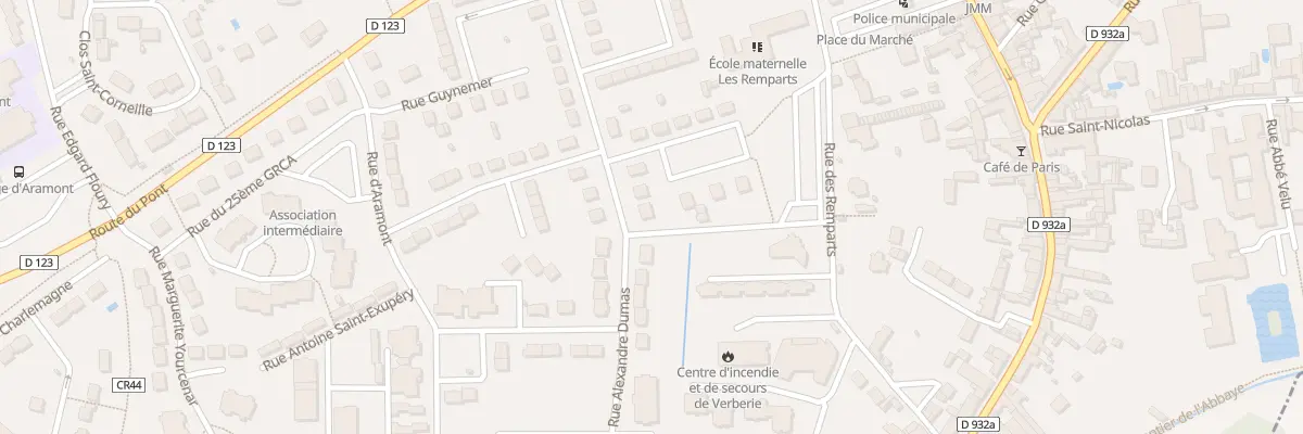 Plan du 15 Rue du Mal Leclerc à Verberie