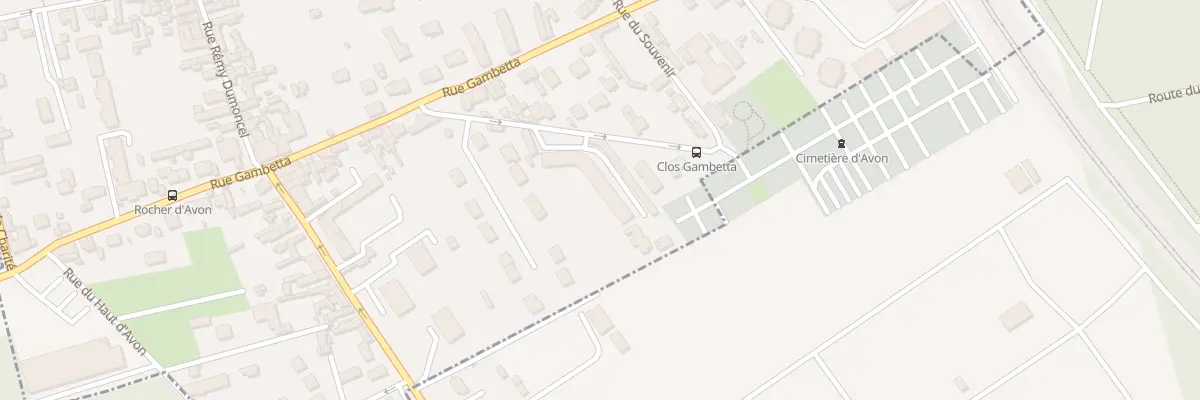 Plan du 9001 Res des Bellingants à Avon