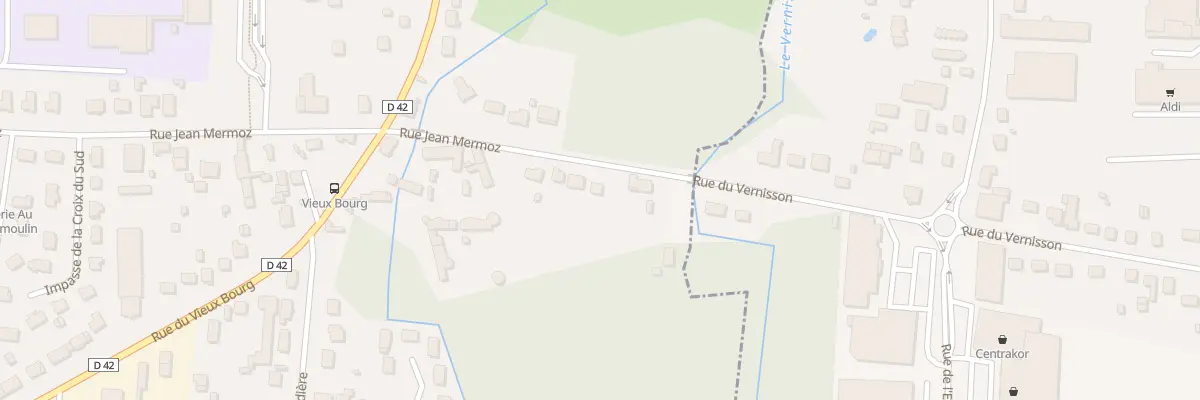 Plan du 7 Rue Jean Mermoz à Villemandeur