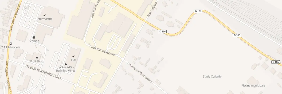 Plan du 4T Rue Voltaire à Bully-les-Mines