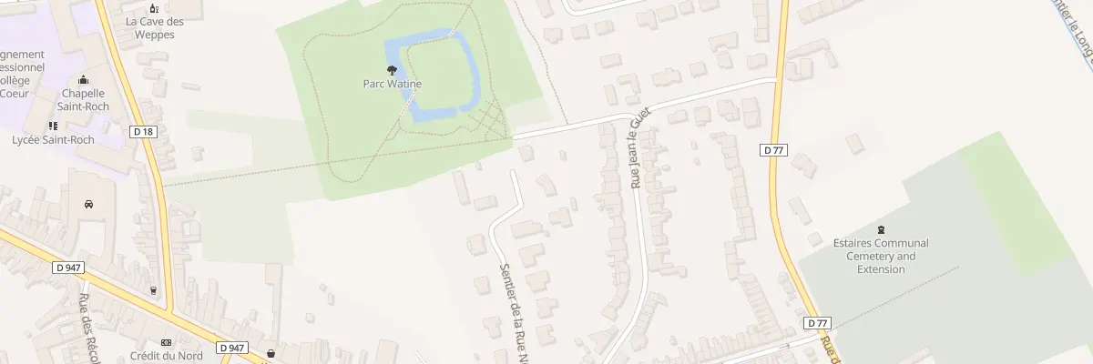 Plan du 14 Sen Rue Neuve à Estaires