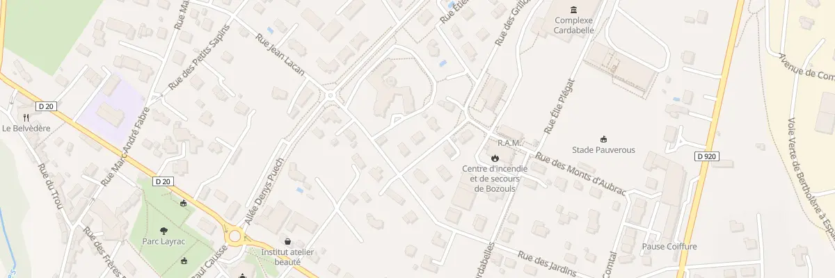 Plan du 3 Rue des Grillons à Bozouls