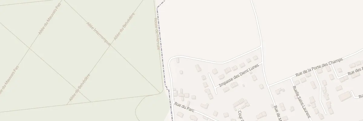 Plan du 5077 Rue du Parc à Moisenay