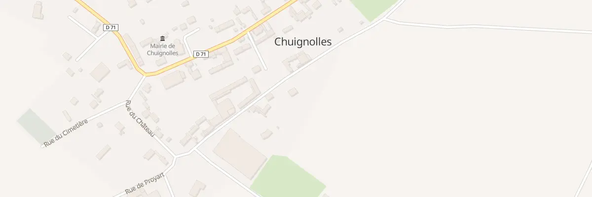 Plan du 10 Rue de Montillon à Chuignolles